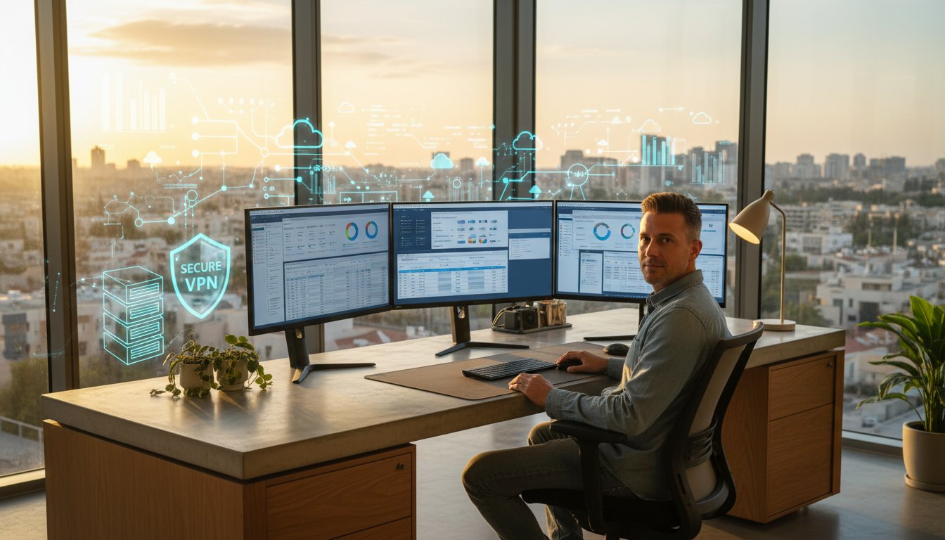 עבודה עם אקסס מהבית: המדריך המלא לפתרונות גישה מרחוק ב-2026